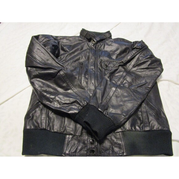 Vtg 80s Star Gear Soft Leather Motorcycle Jacket - Picture 2 of 8